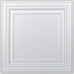 White 12-Pack 2x2ft PVC Drop Ceiling Tiles 24x24in 15/16″ Grid