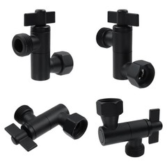 Chinflly Adjustable Shower Head Extension Adapter, 0.79 inches / 20 mm, Black