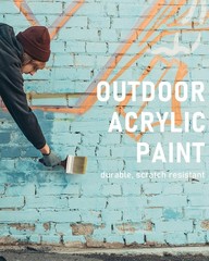 Nicpro 6 Colors Large Bulk Outdoor Acrylic 69 Fl Oz (Pack of 6), 6