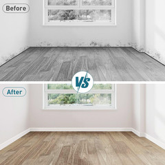 Flexible Baseboard Molding Trim, 4 Inch X 20 Feet Vinyl Wall Base with 10% Wider