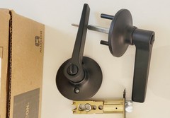 DOOR LOCK FALCON W101 DAN 622 (2 SETS) BLACK FINISH INDOOR HOME BUNDLE NIB