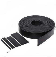 Black Solid Rubber Flat Strip Sealing Strip Thick 2/3/5mm Width 10/15/20-50mm
