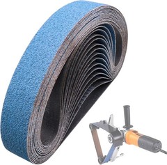 #60 Grit 1-1/2″ x 30″ Zirconia Alumina Sanding Belt 40A BLUEROCK & Metabo Pipe