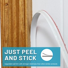 Flexible Trim Caulk Strip 3/4″ Peel & Stick Molding Floor Tile Edge Countertop
