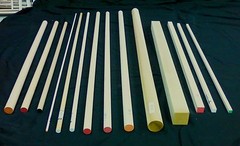 (75) Madison Mills 444551 3/8″ x 3/8″ x 36″ Square Poplar Wood Dowels