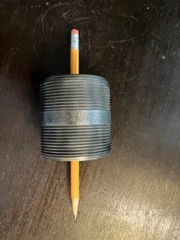 Straight Pipe Fitting Extension 2.5″ – 2 ended cylinder NPT Male Threaded Cast