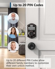 TEEHO TE001 Keyless Entry Door Lock with Keypad – Smart Oil Rubbed Bronze