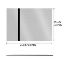 4PCS 12×8″ Laser Engraving Plastic Sheets Mirror Silver ABS Two-Color Sign Blank