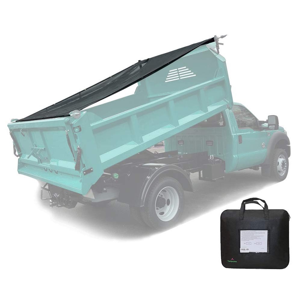 Leaveshade Dump Truck Mesh Tarp 8’X18′-Tentproinc Heavy Duty Cover with 6” P…