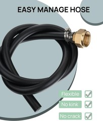 3.9 ft Short Mop Sink Hose – Commercial 3/4″Thread for Floor Mop Sink Connection