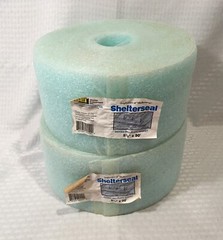 2 ROLLS SHELTER SEAL RIDGED SILL PLATE GASKET / EACH IS 5.5″ X 50′ / NEW
