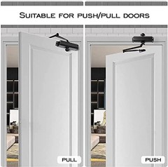 MARIE Automatic Door Closer Commercial Grade 2 Spring Heavy Duty Fireproof Ad…