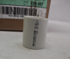 Lot of 49 Charlotte Pipe 3/4″ PVC Schedule 40 SxS Couplings White PVC Plumbing