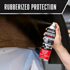 Rust-Oleum 248657-6PK Stops Rust Undercoating Spray, 15 Oz, Rubberized Black, 6