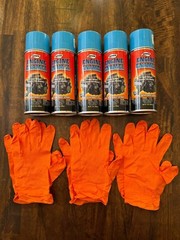 Aervoe 568 Engine Enamel Paint Blue Chrysler 12 Oz 5-Pack Includes 3 Gloves