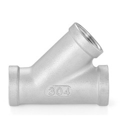 BSPT Pipe Fittings 1/4″-2″ A2/A4 Stainless Steel Y-type Tee Adapter Connector