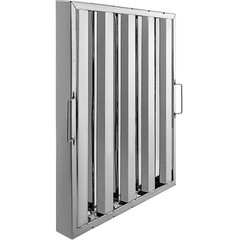 6x 19.5Wx19.5H inch 430 Stainless Steel 4-Groove Grease Filters for Range Hoods