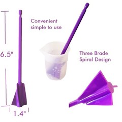 Resin Mixer Paddles,12 PCS Drill Mixing Attachment,Reusable Paint Mixer for D…