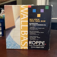 Roppe 4 In. x 20 Ft. Roll Vinyl Self-Stick Wall Cove Base HC40C51S100 – Black