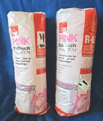 Lot 2 Rolls R6.7 Pink EcoTouch Insulation Owens Corning 5.3 ft² 48″x16″x2″ New