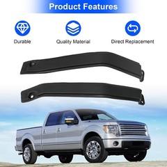Pair Cab Corner Upper Exterior Roof Trim Moldings Left Right for 2009-2014 Ford