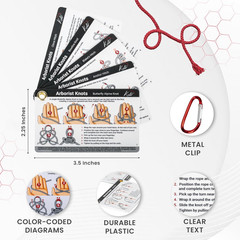 Arborist Knots Card Set – 10 Essential Knots for Camping, Climbing, & More – Wat