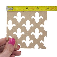 Outwater 6′ x 2′ Unfinished Decorative MDF Cabinet Panel Insert 45% Open