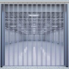 48 x 80 Inch Plastic Strip Door Curtain Kit 0.08” Walk in Cooler Curtains