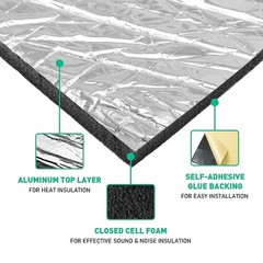 10mm Fireproof Sound Deadener Heat Insulation Mat For High temperature equipment