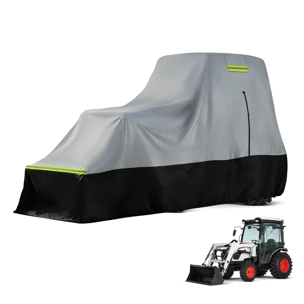Tractor Cover with Front Loaders and Cabin, Heavy Duty 420D PVC with Air Vent…