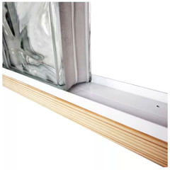 4 In. Thick Series 48 In. Glass Block Perimeter Channel (3-Pack)