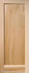 Poplar 1 Panel Flat Mission Shaker Stain Grade Solid Core Interior Wood Doors