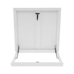 Square Roof Access Hatch White Roof Security Door Access Door 90° Opening Angle