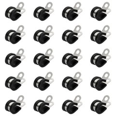 20Pcs 1/2″ Cable Clamps Stainless Steel Conduit Clamp Cable Rigid Pipe Strap