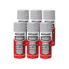 Rust-Oleum 249331-6PK Automotive Rusty Metal 12 Ounce (Pack of 6), Light Gray