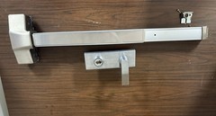 PDQ 6200 Series Wide Stile Exit Devices With classroom Lever (missing key CYL)