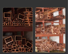 2pc Copper square Tube pipe 10mm x 15mm x 1.5mm Wall x500mm long #T1O2 YS