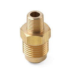 1/8 NPT Male to 3/8 SAE Flare Brass Pipe Fitting for Air Conditioning