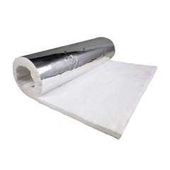 Ceramic Fiber Blanket with Aluminum Foil Facing, 1/2″ x 24″ x 36″, 2400F | Al…