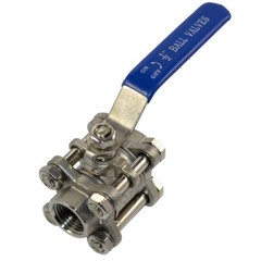 1/2″ 3/4 1 inch 3 Piece Ball Valve NPT Threaded Pipe fitting SS316 1000WOG Oil