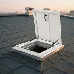 Roof Hatch, Roof Security Door, Roof Access Hatch Modern Square White NEW