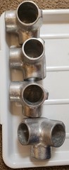 (Lot of 4) Side Outlet Elbow 1” Hollaender Speed-Rail 9-6