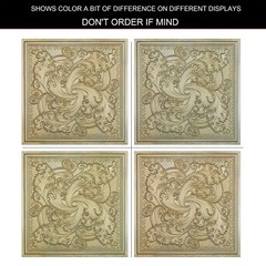 False ceiling tiles Interior roof panels for HOTEL PL62 Brass verdigris 10pcs