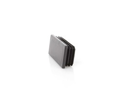 10 x Louver plugs rectangular tube 30 x 100 mm rectangle anthracite end caps