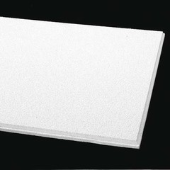 Armstrong Dune Ceiling Tile, 24 in W x 48 in L, Beveled Tegular, 9/16 in Grid