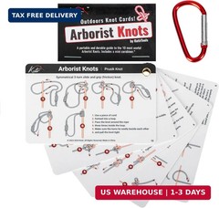 Kutir Arborist Knots Card Set – 10 Essential Knots for Camping, Climbing, & More