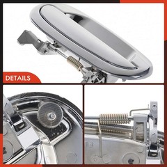 Rear Left Exterior Door Handle F-150 2001-2003 Crew Cab Chrome F75Z-7826601