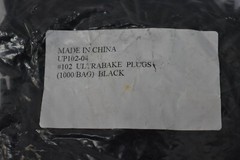 Lot of 1000 Ultrabake Plugs UP-SH Series Silicone Threaded Holes Black UP102-04