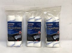 Lot Of (3) Arroworthy Microfiber 6.5” W x 3/8” Jumbo Paint Roller Cover