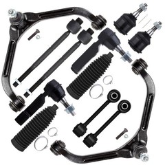 12pcs Front Suspension Kit Jeep Liberty 02-04 w/Control Arms Ball Joints Tie Rod